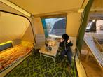 Cabanon Malawi 1.0 4 pers + keuken, slasptent en disselbak., Caravans en Kamperen, Vouwwagens, Ophalen, Tot en met 4