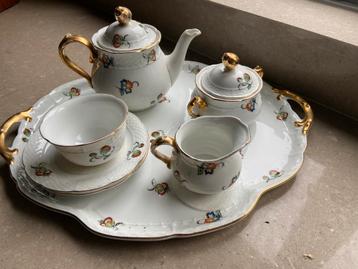 Oud koffie servies  thuny czechoslovakia porcelain beschikbaar voor biedingen