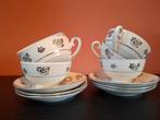 Mosa Maastricht theekop- en schotels, vintage, Huis en Inrichting, Keuken | Servies, Ophalen, Overige stijlen