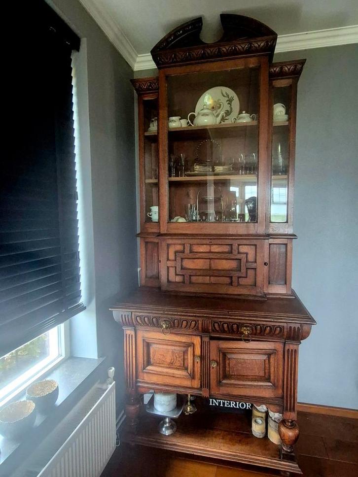 Antieke Eikenhouten Kast, Antiek en Kunst, Antiek | Meubels | Kasten, Ophalen