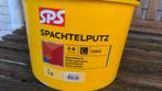 SPS Spachtelputz korrelgrootte 1,5 mm 15 kg kleur 9010, Doe-het-zelf en Verbouw, Verf, Beits en Lak, 5 tot 10 liter, Ophalen of Verzenden