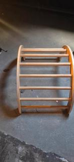 Houten Klimrek met Glijbaan, Ophalen, Zo goed als nieuw, Klimnet, Aanbouwonderdeel