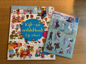 Kijk- en ontdekboek (vanaf 4 jaar) + Frozen stickers beschikbaar voor biedingen