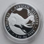 1 ounce zilveren Somali Elephant, Ophalen of Verzenden, Overige landen, Losse munt, Zilver