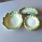 Prachtig mooi zgan groen salade servies, koolblad/sla vorm, Huis en Inrichting, Keramiek, Ophalen of Verzenden, Overige stijlen