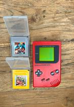 Rode gameboy + 2 spellen, Spelcomputers en Games, Spelcomputers | Nintendo Game Boy, Ophalen of Verzenden, Gebruikt