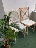 Eettafel 6x stoelen, zware kwaliteit, Intratuin., Vijf, Zes of meer stoelen, Gebruikt, Ophalen of Verzenden