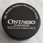 Inglasco ijshockey puck Ontario Canada North America future, Sport en Fitness, IJshockey, Ophalen, Gebruikt, Puck