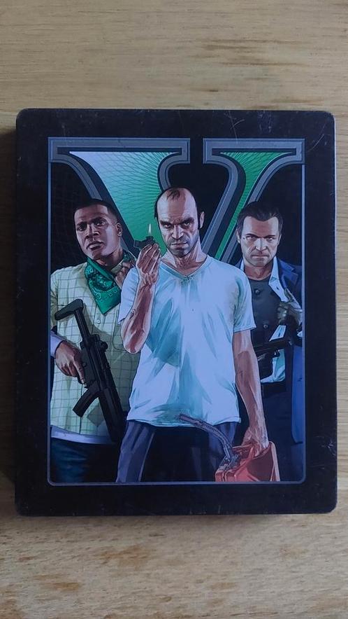 PS3 - GTA V - Grand Theft Auto 5 - Steelbook - Playstation 3, Spelcomputers en Games, Games | Sony PlayStation 3, Gebruikt, Avontuur en Actie