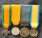 4 delige miniatuur set oa Korea medaille, Verzamelen, Verzenden