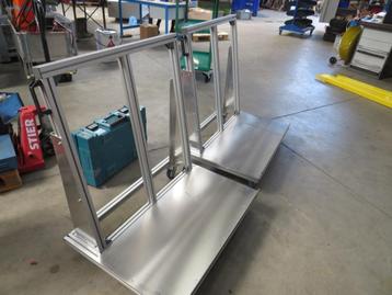 aluminium platenkar platenwagen transportkar met rvs blad 