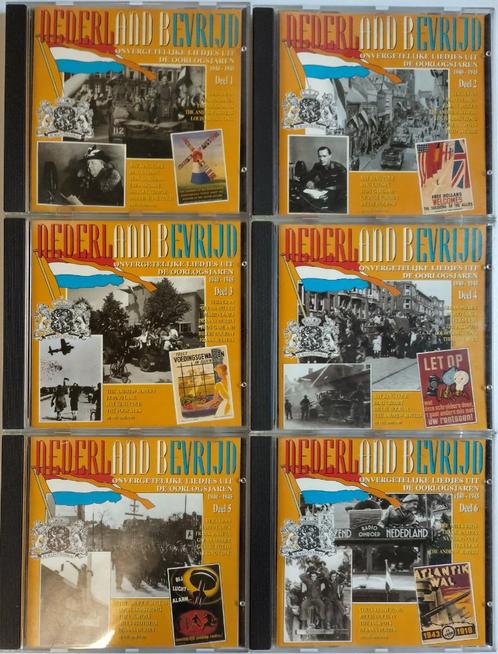 Complete set 6 CDs NEDERLAND BEVRIJD (1994 PMF Records), Cd's en Dvd's, Cd's | Verzamelalbums, Zo goed als nieuw, Overige genres