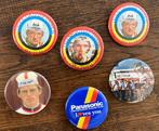 Wielrennen 6 vintage buttons, Overige typen, Ophalen of Verzenden