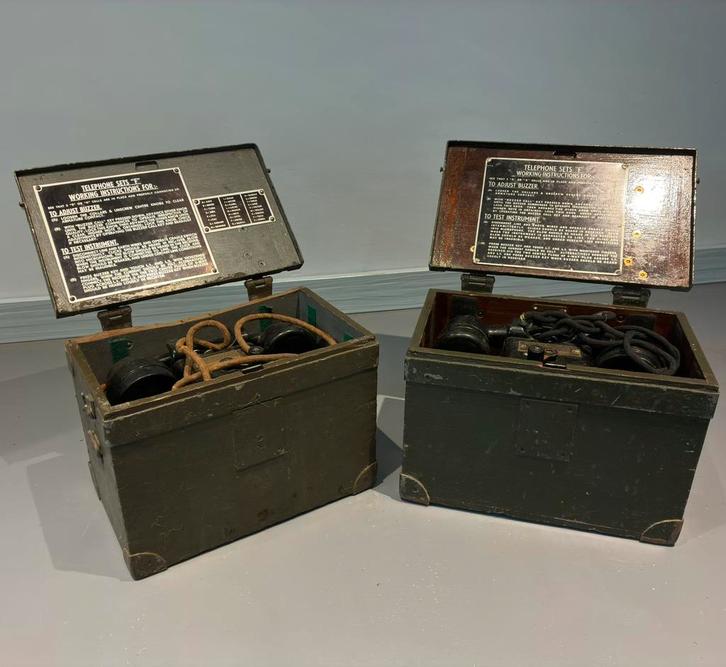 Britse veldtelefoon WW2 (1940) – Telephone Set “F” Mk II, Verzamelen, Militaria | Algemeen, Landmacht, Overige typen, Engeland