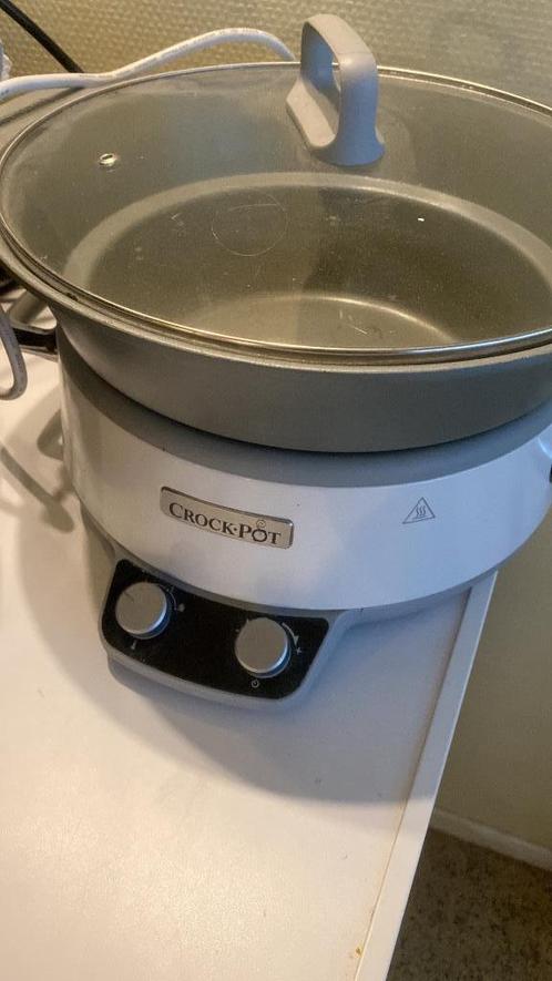 Slow cooker crock - pot, Huis en Inrichting, Keuken | Potten en Pannen, Gebruikt, Overige typen, Overige materialen, Inductieplaat