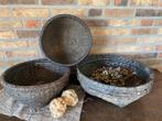 Landelijke sobere ( Chinese) leemmanden, Huis en Inrichting, Woonaccessoires | Schalen en Manden, Mand, Rond, Ophalen of Verzenden