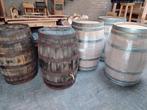 Regentonnen statafel bloembak, Tuin en Terras, Regentonnen, 150 liter of meer, Ophalen, Zo goed als nieuw, Hout