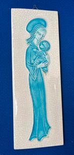 Vintage Keramiek Tegel -Moeder + Kind+ 3 luik Lourdes, Ophalen of Verzenden