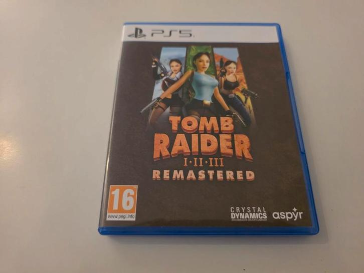 Tomb Raider 1 2 3 Remastered voor Playstation 5 Lees Goed, Spelcomputers en Games, Games | Sony PlayStation 5, Zo goed als nieuw
