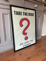 Monopoly Poster - Take the Risk - 50x70 cm, Minder dan 50 cm, 50 tot 75 cm, Ophalen of Verzenden, Zo goed als nieuw