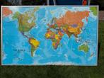 Wereldkaart in ijzeren frame 200 x 123 cm, Ophalen, 2000 tot heden, Wereld, Landkaart