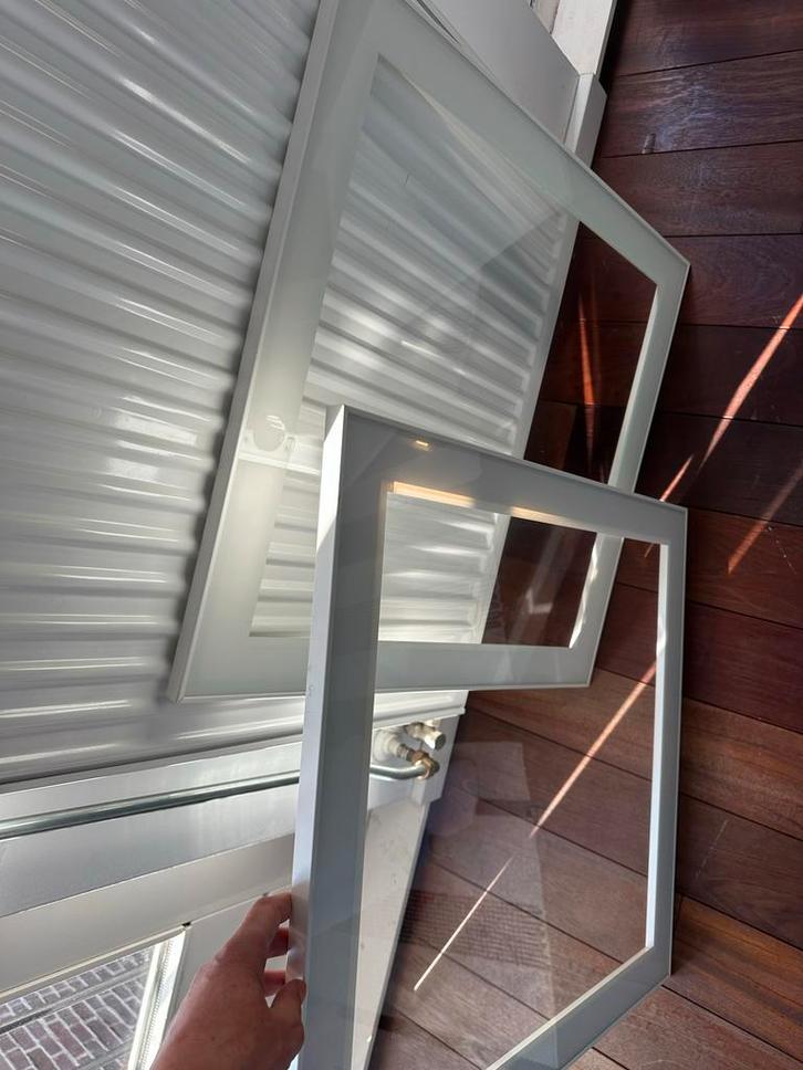 5x Ikea Basta kastdeurtjes - 2x glas, 3x hoogglans wit, Huis en Inrichting, Kasten | Overige, Gebruikt, Ophalen