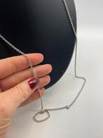 C6 Prachtige zilveren ketting 80 cm, Sieraden, Tassen en Uiterlijk, Kettingen, Ophalen of Verzenden, X, Zilver, Zilver