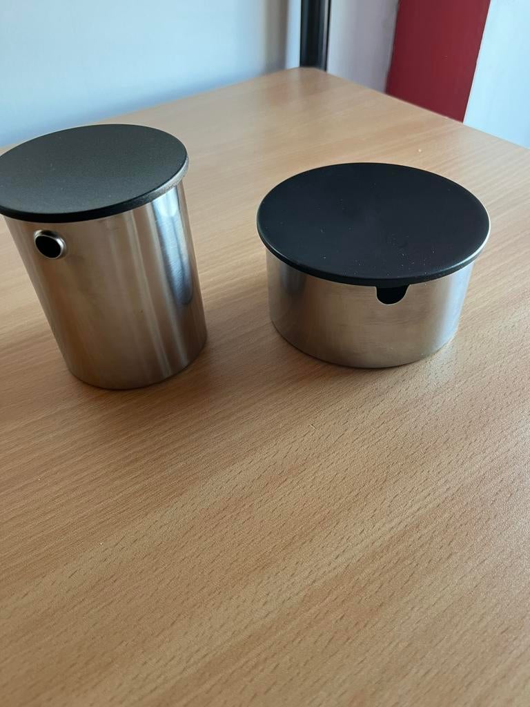 Stelton melk en suiker set, Overige materialen, Gebruikt, Overige typen, Ophalen of Verzenden