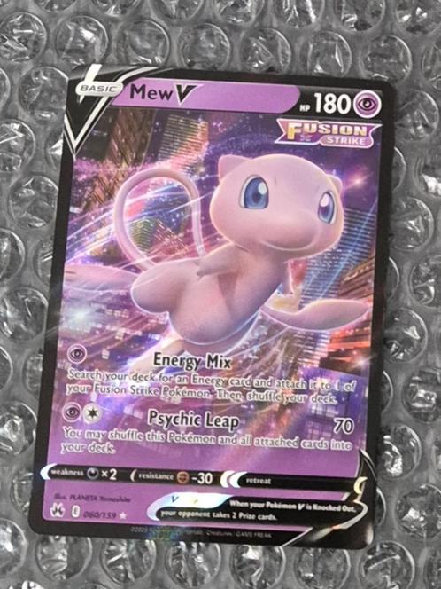Mew 060/159 Crown Zenith Sword & Shield Ultra Rare, Hobby en Vrije tijd, Verzamelkaartspellen | Pokémon, Zo goed als nieuw, Losse kaart