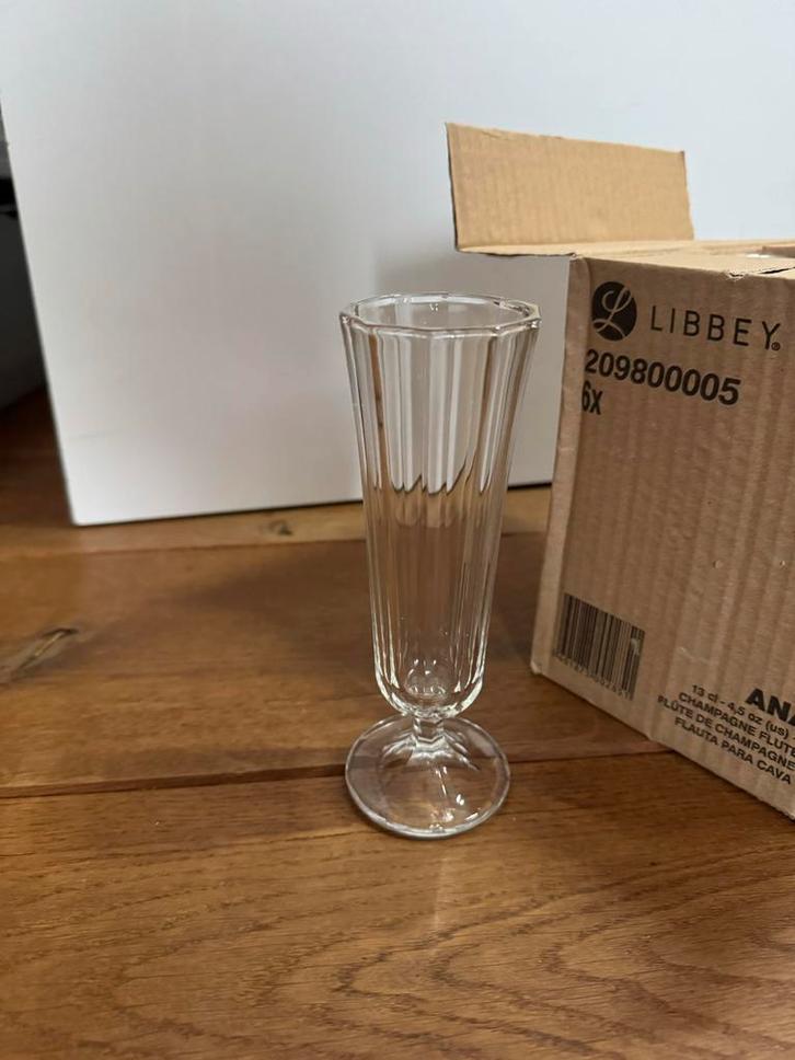 Libbey Flute Champagneglas 13cl - Nieuw, Huis en Inrichting, Keuken | Servies, Nieuw, Glas of Glazen, Overige stijlen, Glas, Ophalen of Verzenden