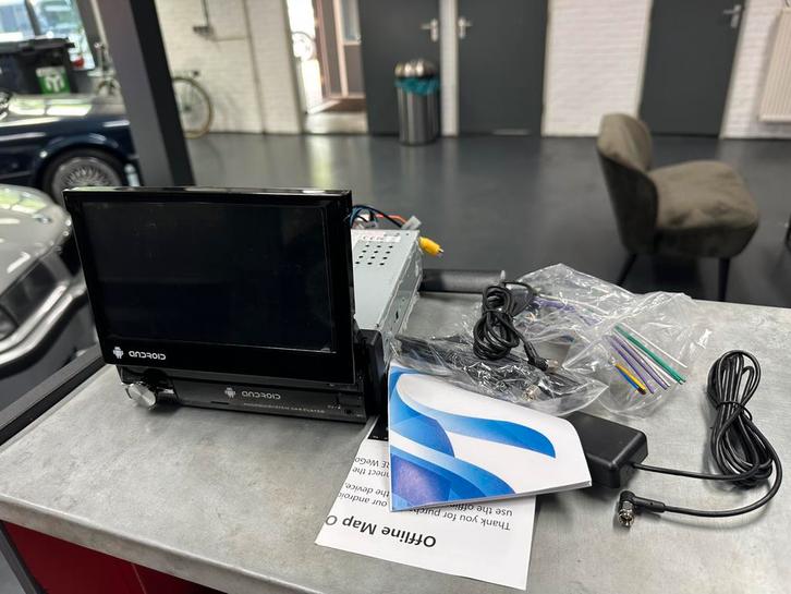 Android Klapscherm Autoradio Draadloos Carplay DVD, Auto diversen, Autoradio's, Zo goed als nieuw, Ophalen