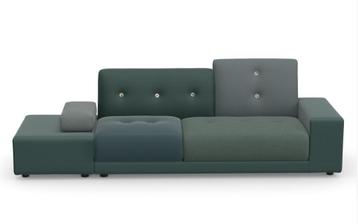 1x Vitra Hella Jongerius Poldersofa & Ottoman - Sea Greens beschikbaar voor biedingen