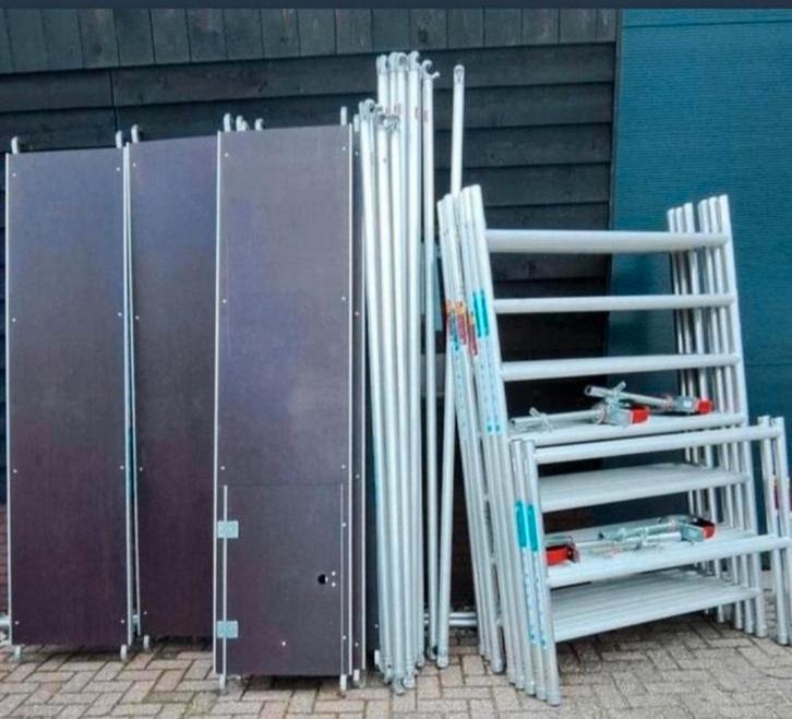 Nieuwe professionele rolsteigers te koop diverse werkhoogtes, Doe-het-zelf en Verbouw, Steigers, Nieuw, Rolsteiger of Kamersteiger
