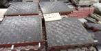 8,75 m2rubber tegels 50 mm dik 50 x 50, Ophalen, Gebruikt, 10 m² of meer, Beton