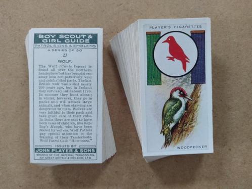 Boy Scout & Girl Guide Patrol Signs & Emblems 50 cig. cards, Verzamelen, Scouting, Gebruikt, Overige typen, Ophalen