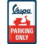 Vespa Scooter parking only relief reclamebord van metaal, Verzamelen, Merken en Reclamevoorwerpen, Reclamebord, Info@deconoord.nl
