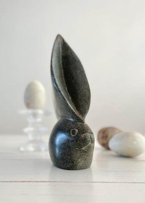 Haas natuursteen Objet d’Art kunstobject, Antiek en Kunst, Kunst | Designobjecten, Ophalen of Verzenden