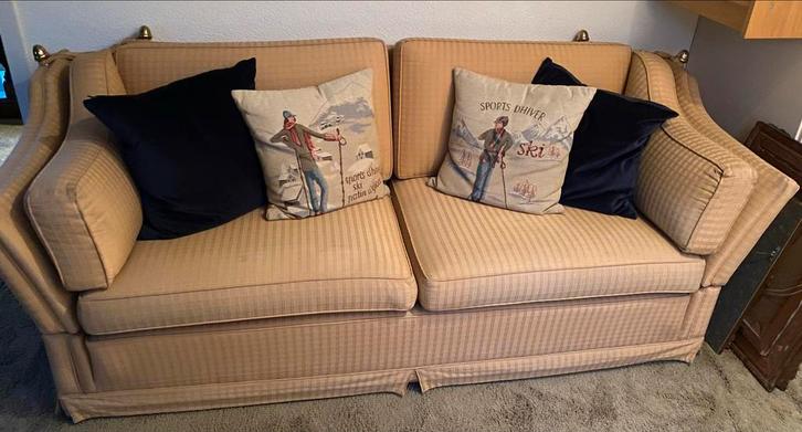 Oudhollandse Kasteelbank - Zo goed als nieuw!, Huis en Inrichting, Banken | Bankstellen, Zo goed als nieuw, Rechte bank, Tweepersoons