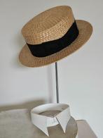 Antieke Franse heren strohoed MATELOT / BOATER ca. 1900 hoed, Antiek en Kunst, Antiek | Kleding en Accessoires, Ophalen of Verzenden
