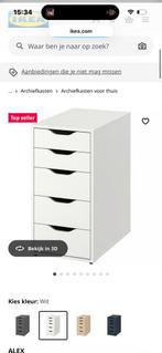 IKEA Alex Kastje - Bureaukast, Ophalen, Gebruikt, Minder dan 100 cm, Met lade(s)