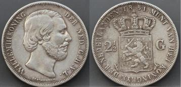 Rijksdaalder 1851 - 2 1/2 gulden 1851 Willem 3 beschikbaar voor biedingen