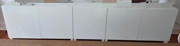 Ikea 5 wandkasten Besta wit - afbeelding 3