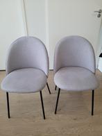 2x eetkamerstoelen Jysk Dybvad, Huis en Inrichting, Grijs, Twee, Stof, Zo goed als nieuw