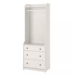 Open kledingkast HAUGA Ikea, Huis en Inrichting, Ophalen, Gebruikt, 50 tot 75 cm, 50 tot 100 cm