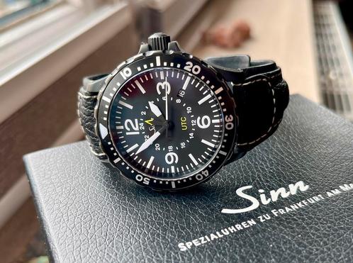 Sinn 857S UTC, Sieraden, Tassen en Uiterlijk, Horloges | Heren, Zo goed als nieuw, Overige merken, Staal, Leer, Ophalen of Verzenden
