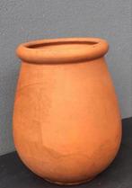 Hoge 50cm grote dikke terracotta pot vaas Franse handwerk, Tuin en Terras, Bloempotten, 40 cm of meer, Rond, Zo goed als nieuw