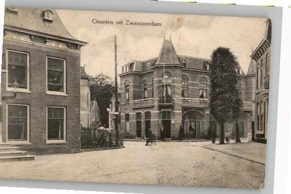 Zwammerdam st 1913 uitg J. van Leeuwen, Verzamelen, Ansichtkaarten | Nederland, Gelopen, Zuid-Holland, Voor 1920, Verzenden