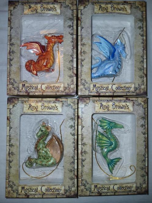 4x Amy Brown Fairy Diva elfje - Dragon Element, Verzamelen, Beelden en Beeldjes, Zo goed als nieuw, Fantasy, Ophalen of Verzenden