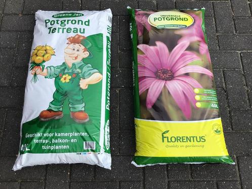 Potgrond.Nieuw. Groene Jan en Florentus. 40 ltr zakken., Tuin en Terras, Aarde en Mest, Potgrond, Ophalen