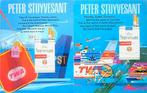 18 oude reclames Peter Stuyvesant sigaretten 58-88 sigaret, Verzamelen, Rookartikelen, Aanstekers en Luciferdoosjes, Ophalen of Verzenden